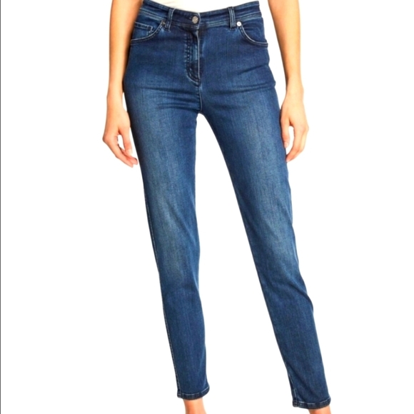 St. John Newport High Rise Skinny Jeans Navy Size 2